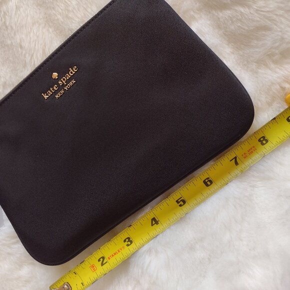 Kate Spade Black Wristlet Classic Chelsea Nylon Medium Wristlet Pouch Clutch - Picture 5 of 10